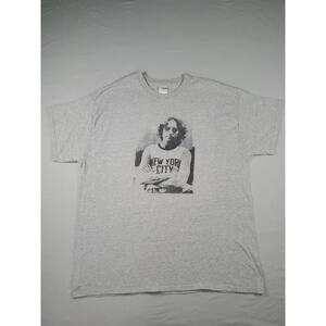 Vintage John Lennon “New York City” Gray XL T-Shirt Fruit of the Loom Heavy